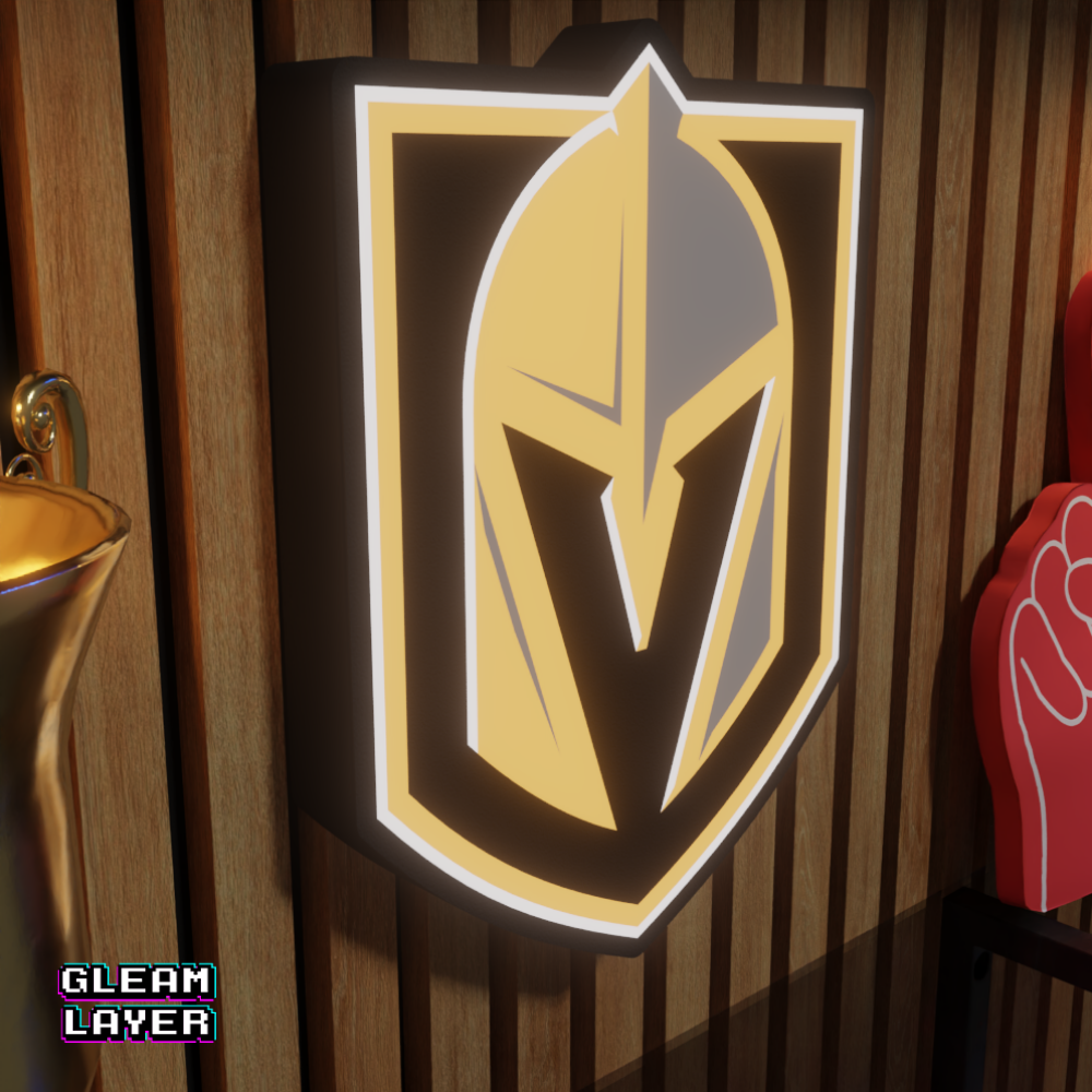 Vegas Golden Knights Led Light Box NHL Sports Bar Light Display Wall Sign