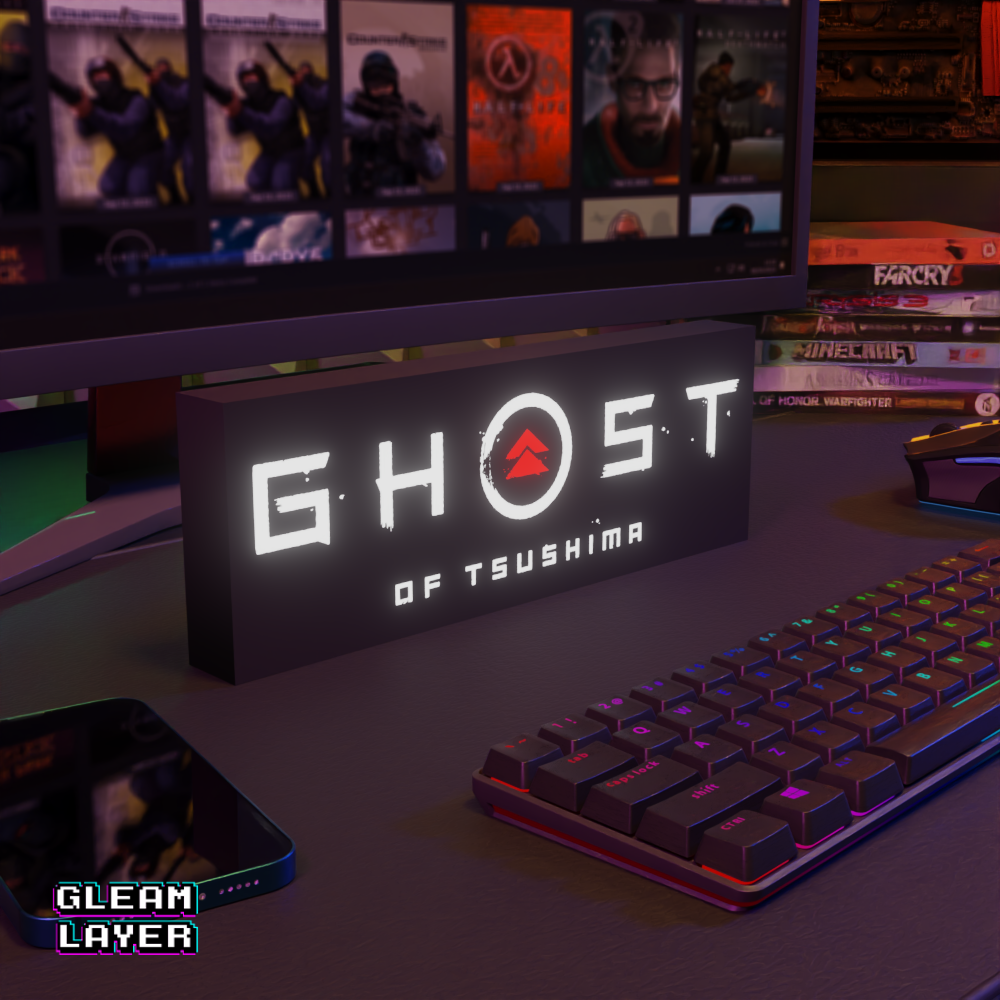 Ghost of Tsushima Led Gaming Light Sign