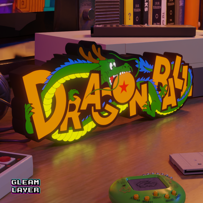 Dragon Ball Shenron Dragon Anime Logo Led Light Sign