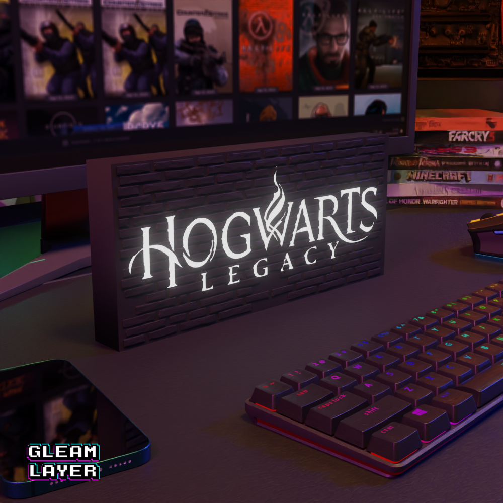 Hogwarts Legacy Led Gaming Light Rgb Sign