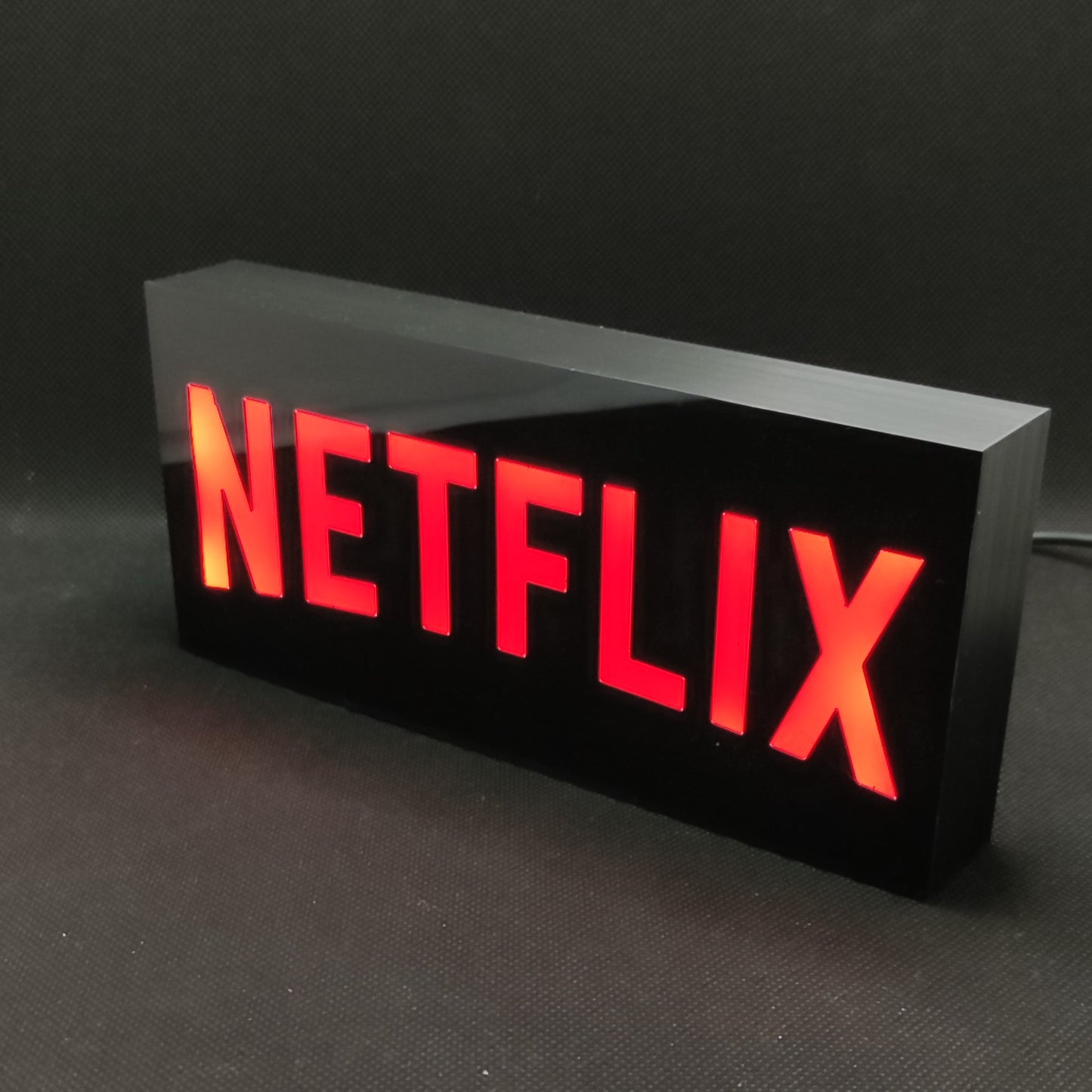 Letreiro de caixa de luz LED Netflix