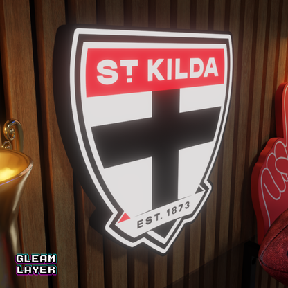St Kilda Saints AFL Logo LED RGB Wall Display Light Sign