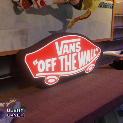 Vans "Off the Wall" Led Lightbox Rgb Light Sign