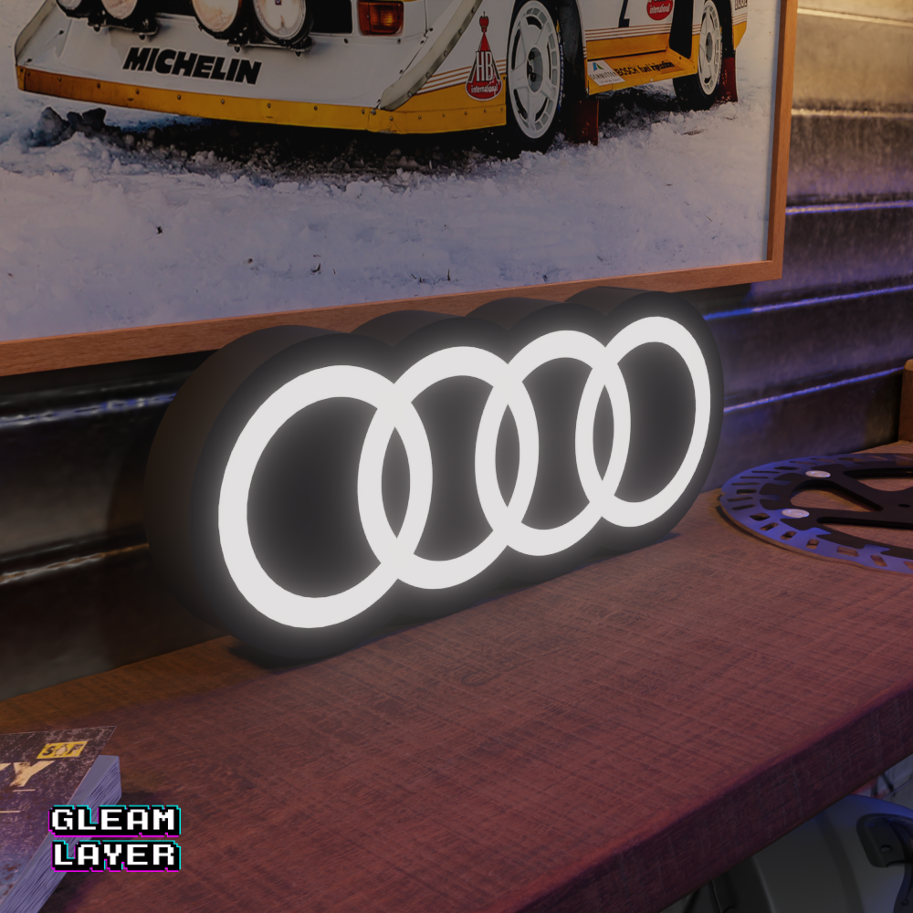 Audi Logo Led Lightbox Rgb Light Sign
