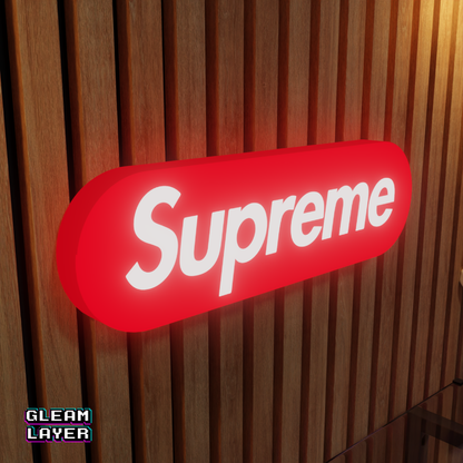 Supreme Led RGB Light Wall Sign