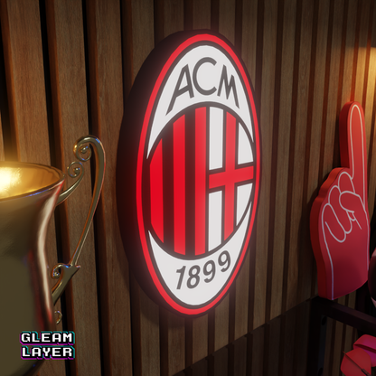 AC Milan Logo Led RGB Wall Display Light Sign
