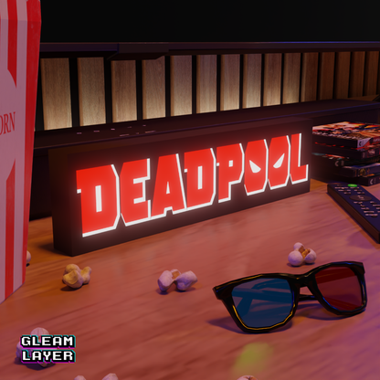 Deadpool Movie Led Light Sign