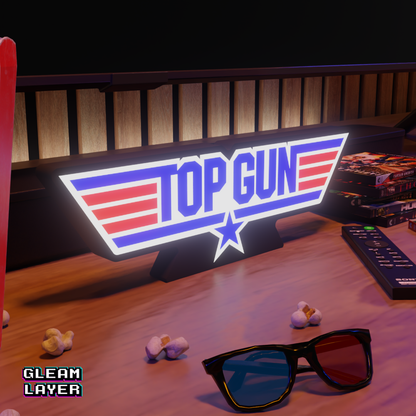Top Gun Movie Led Light Sign