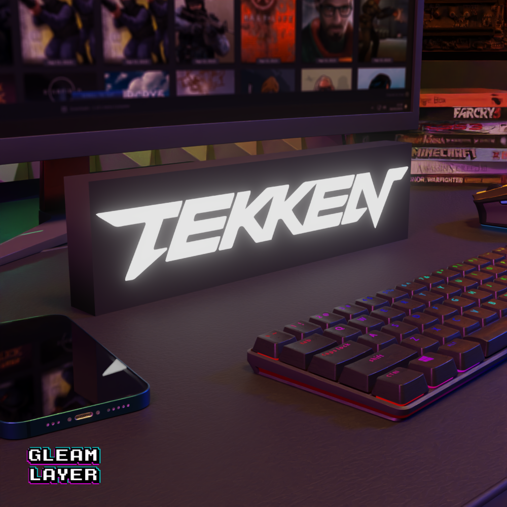 Tekken Led Gaming Lightbox Rgb Light Sign