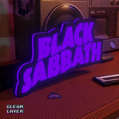 Black Sabbath Led RGB Light Sign