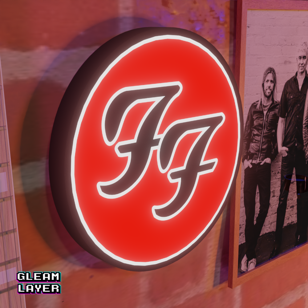 Foo Fighters Led RGB Light Wall Sign