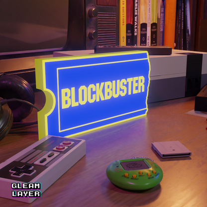 Blockbuster Video Store Logo Led RGB Light Sign