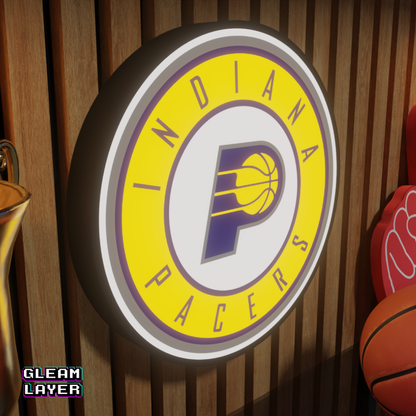 Indiana Pacers Led Light Box NBA Sports Bar Light Display Wall Sign