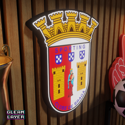 SC Braga Logo Led RGB Wall Display Light Sign