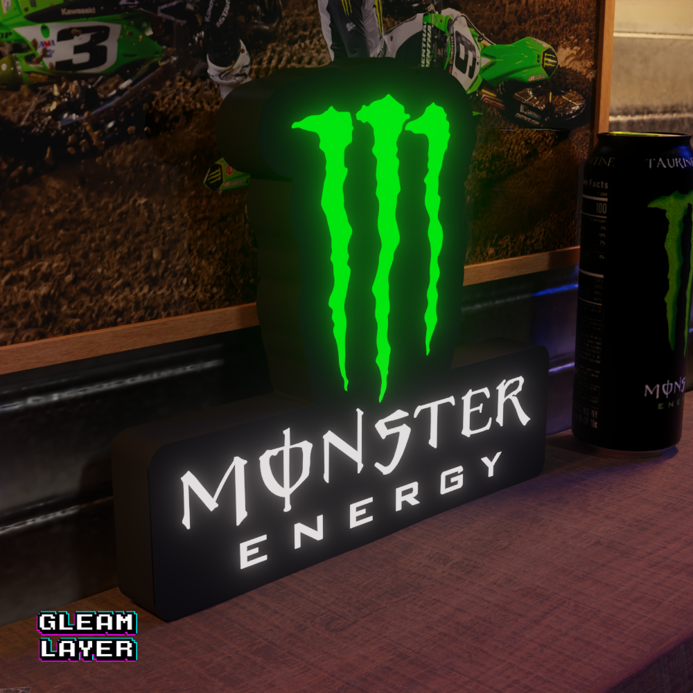 Monster Energy Drink Led Lightbox Rgb Light Sign