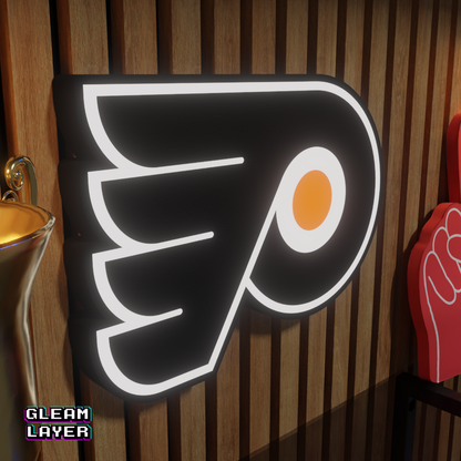 Philadelphia Flyers Led Light Box NHL Sports Bar Light Display Wall Sign