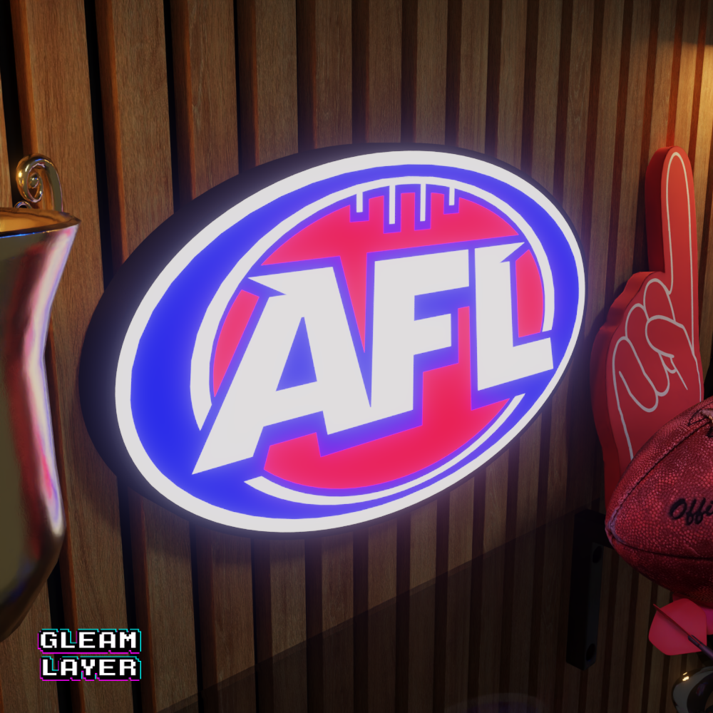 AFL Australian Football League Logo LED RGB Wall Display Light Sign