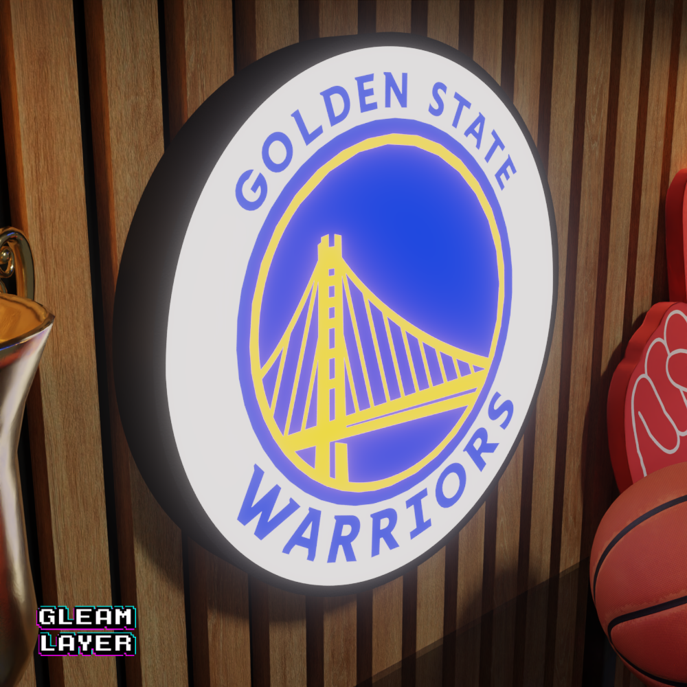 Golden State Warriors  Led Light Box NBA Sports Bar Light Display Wall Sign