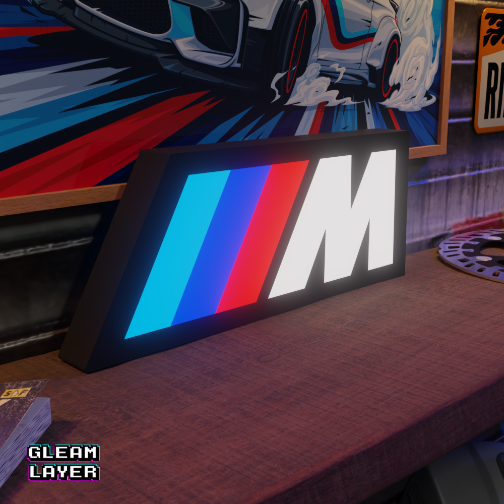 BMW M Series Led Lightbox Rgb Light Sign