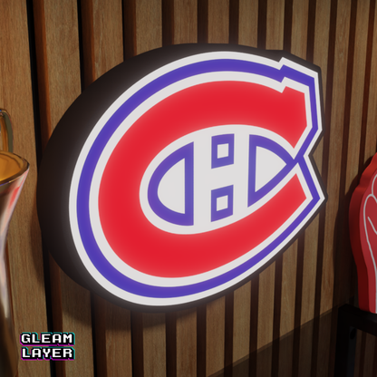 Montréal Canadiens Led Light Box NHL Sports Bar Light Display Wall Sign
