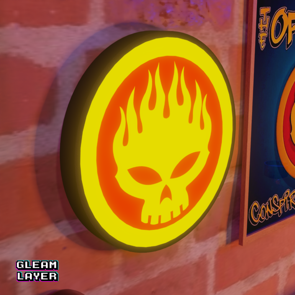 The Offspring Conspiracy of One Skull Band Led RGB Light Sign