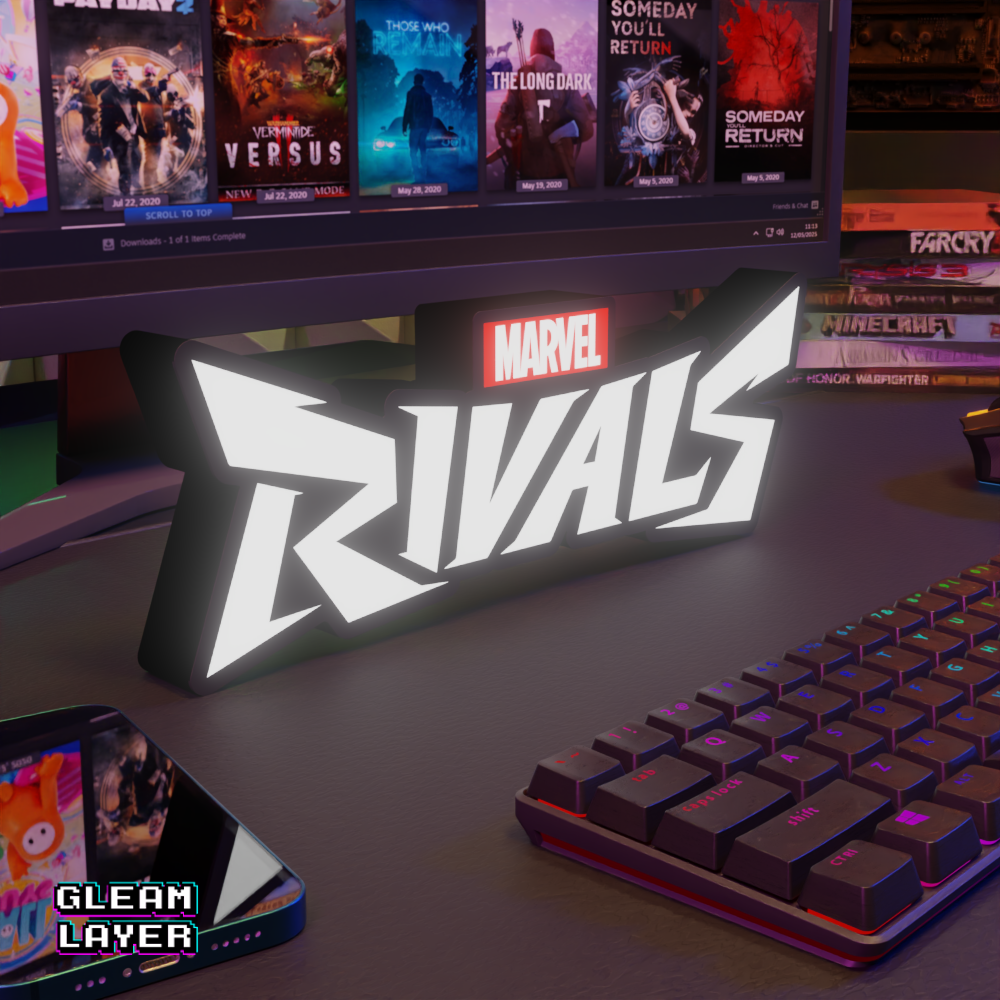 Marvel Rivals Led Gaming Lightbox Rgb Light Sign