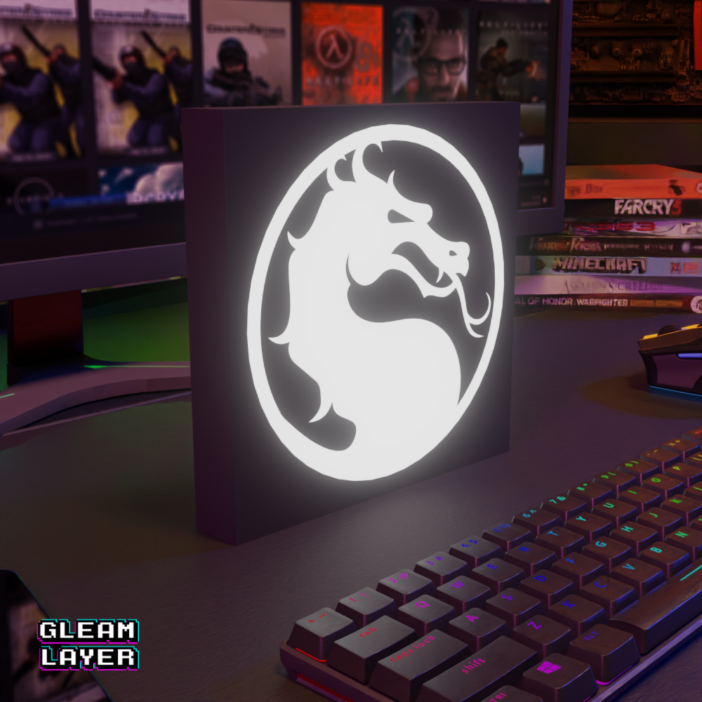 Mortal Kombat Led Gaming Light Sign