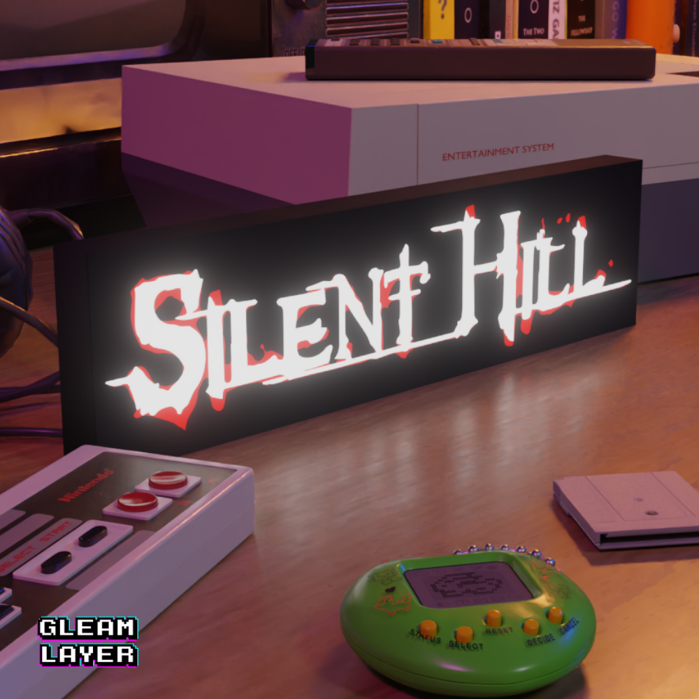 Silent Hill Classic Led Retro Logo Gaming Light Sign