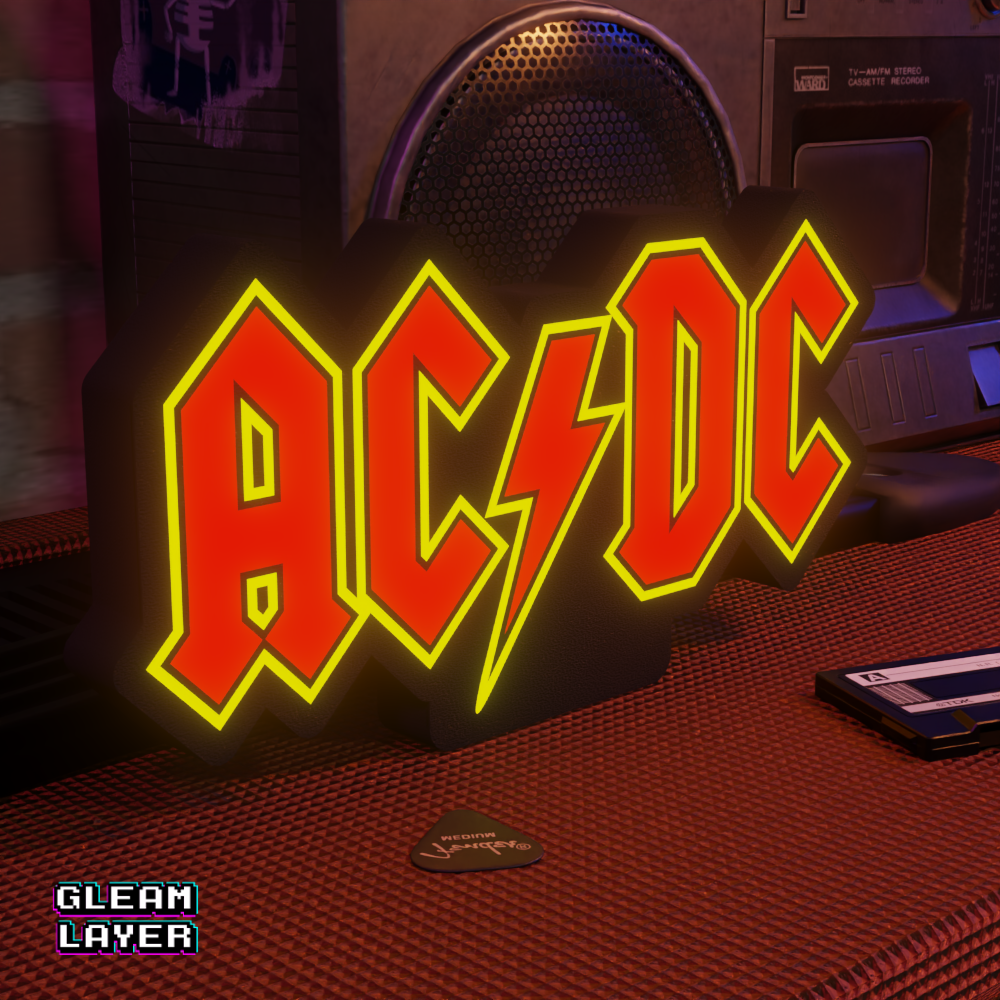 ACDC Rock Band Led RGB Light Sign