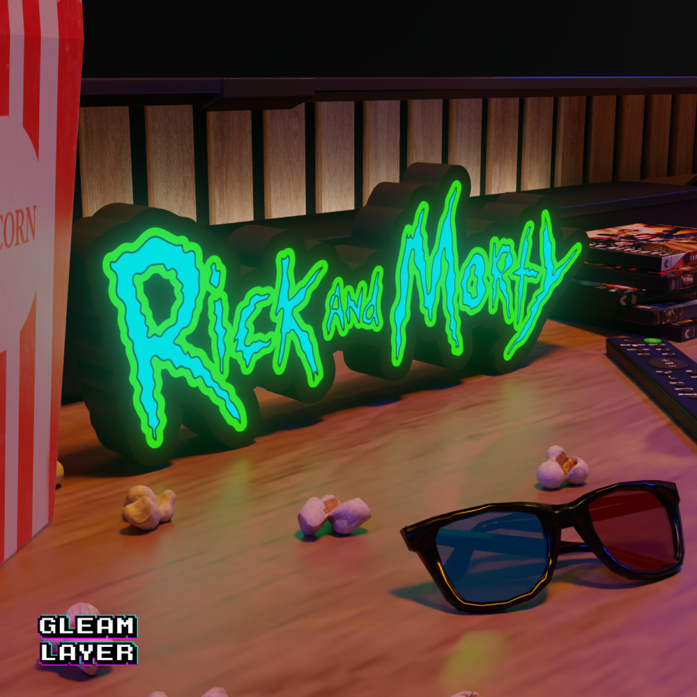 Rick and Morty Led Lightbox Rgb Light Sign