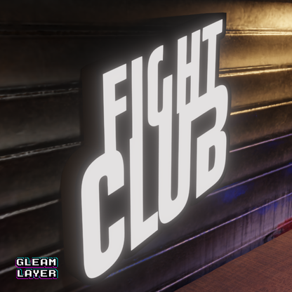 Fight Club Movie Led Wall Display Light Sign