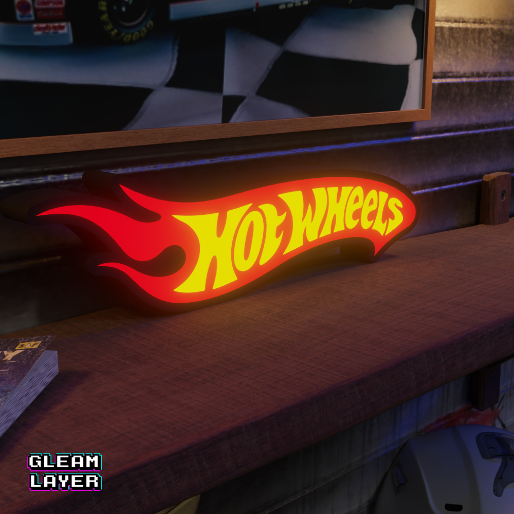 Hot Wheels Led Light RGB Sign