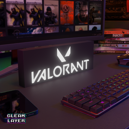 Valorant Led Gaming RGB Light Sign
