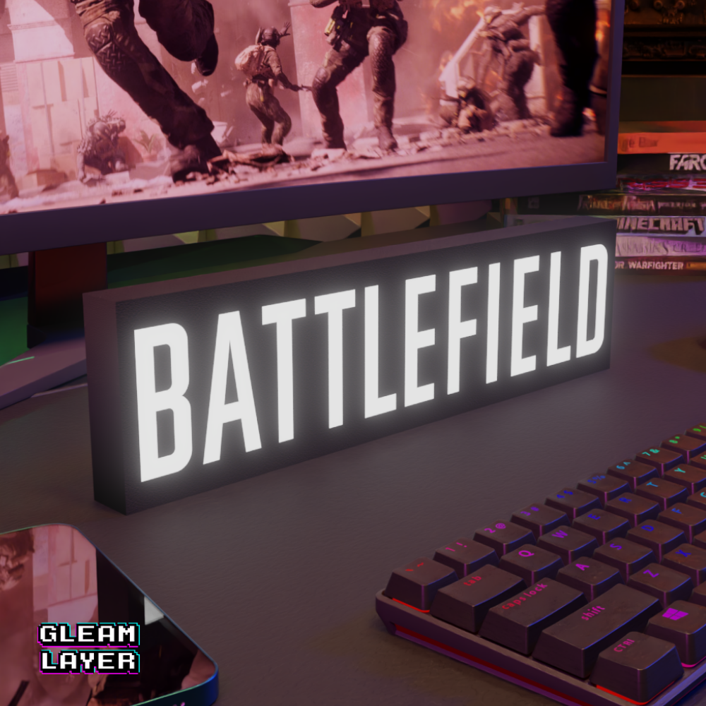 Battlefield Led Gaming Light Sign