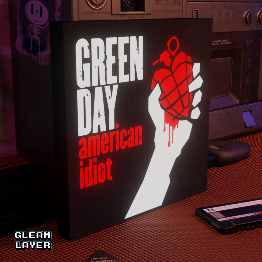 Green Day American Idiot Led RGB Light Sign