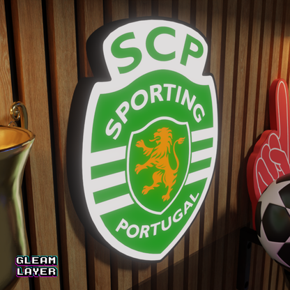 Sporting CP Logo Led RGB Wall Display Light Sign