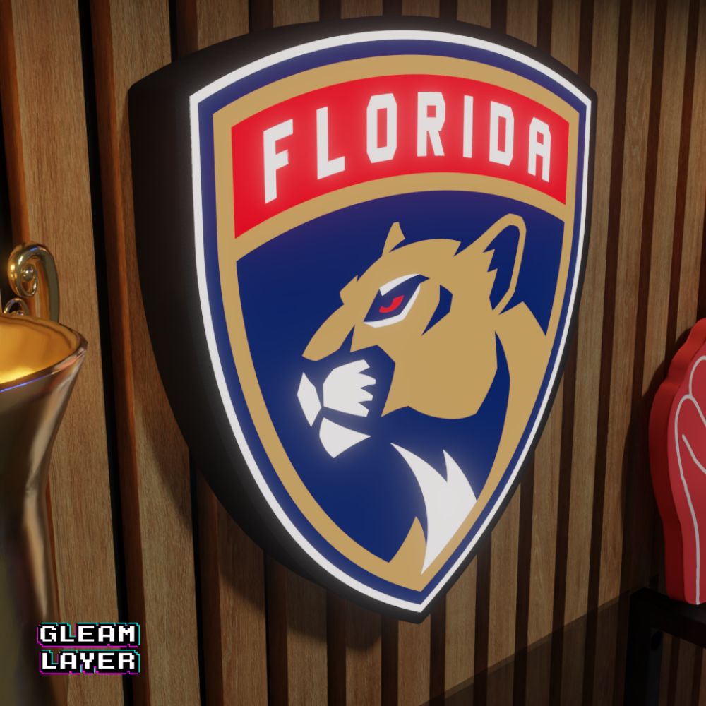Florida Panthers Led Light Box NHL Sports Bar Light Display Wall Sign