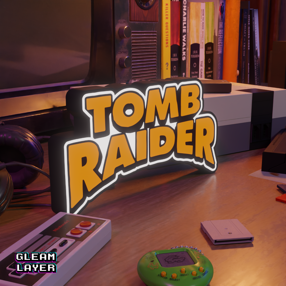 Tomb Raider Led Retro Gaming Light RGB Sign