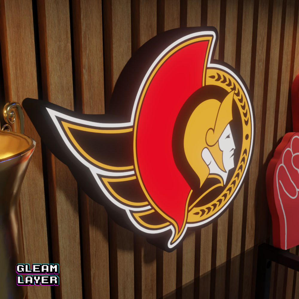 Ottawa Senators Led Light Box NHL Sports Bar Light Display Wall Sign