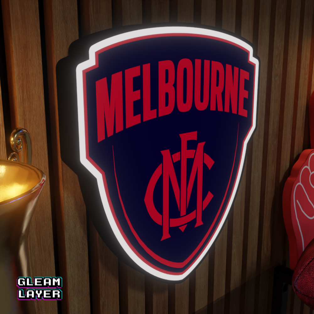 Melbourne Demons AFL Logo LED RGB Wall Display Light Sign