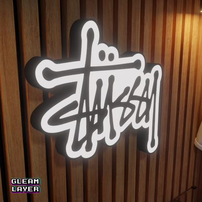 Stussy Led RGB Light Wall Sign