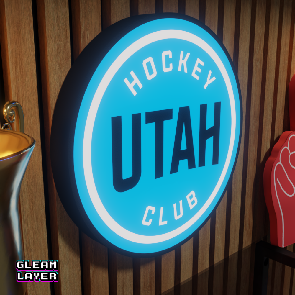 Utah Hockey Club Led Light Box NHL Sports Bar Light Display Wall Sign
