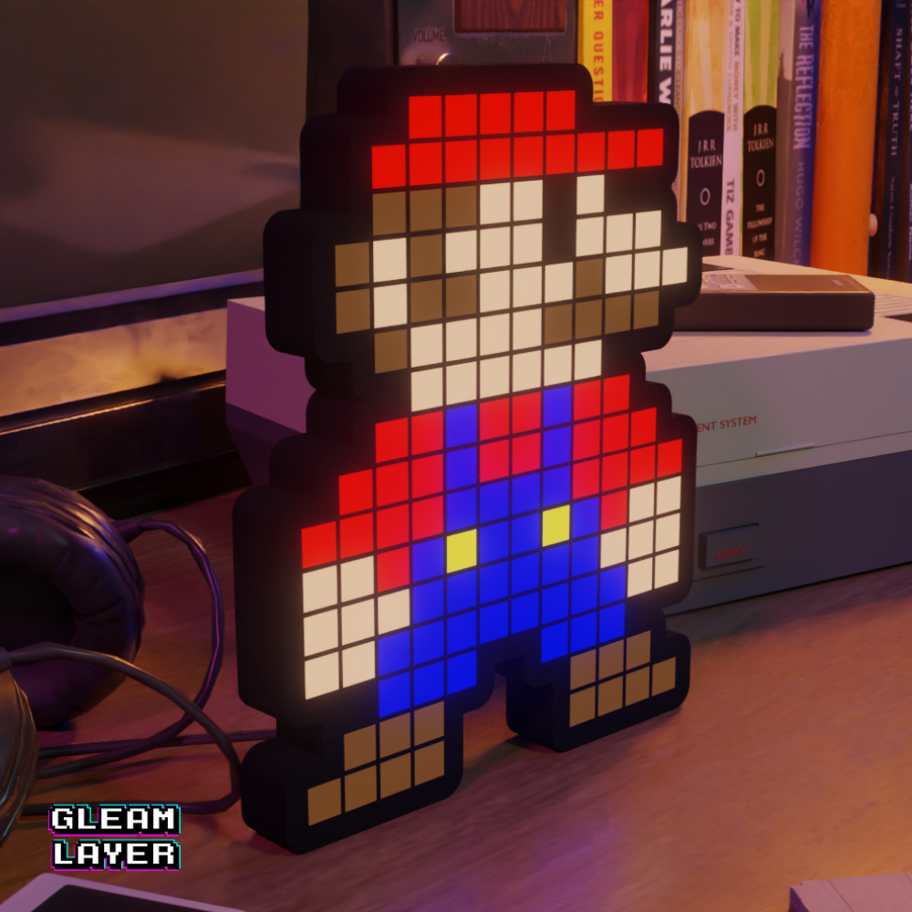 Super Mario 8-bit Pixel Led Light
