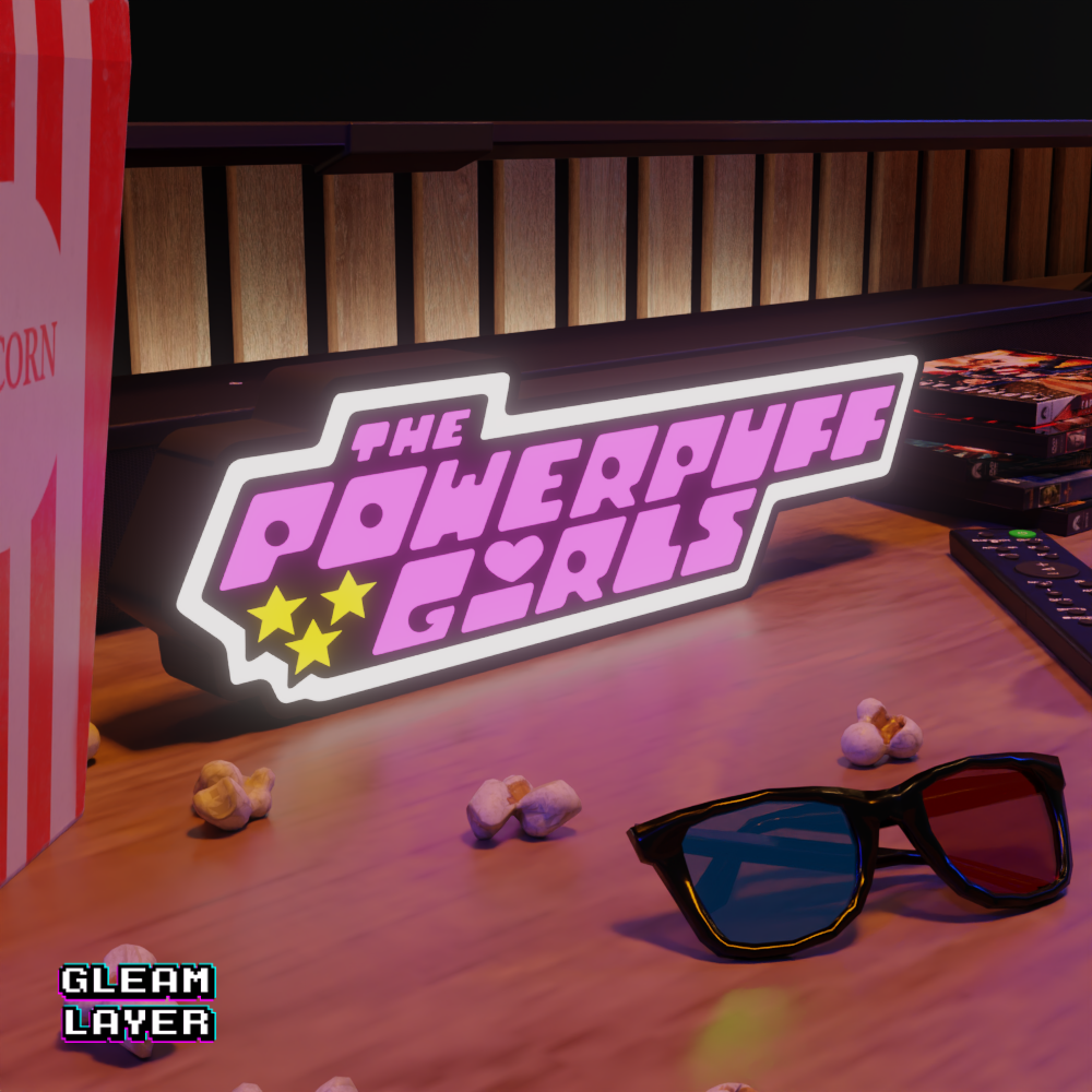 Powerpuff Led Lightbox Rgb Light Sign