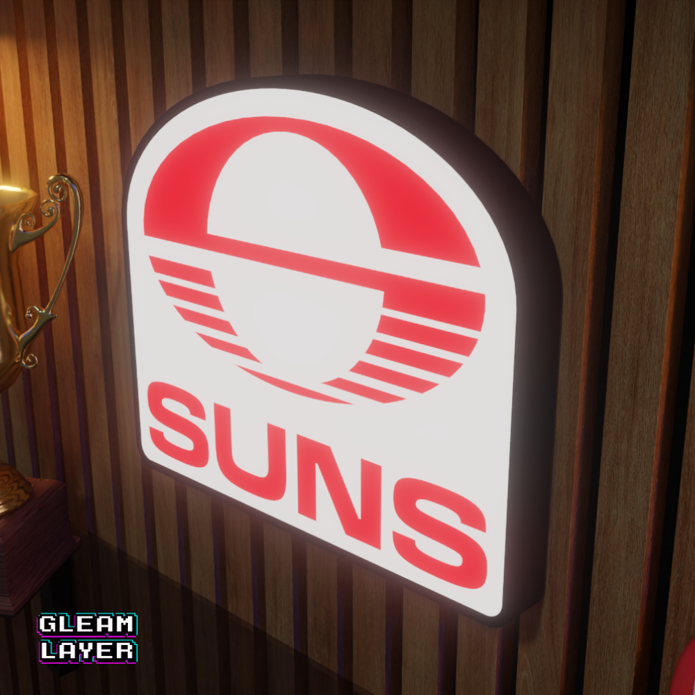 Gold Coast Suns AFL Logo LED RGB Wall Display Light Sign