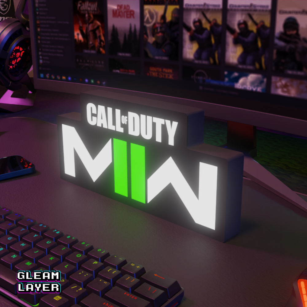 Call of Duty Modern Warfare 2 Led Gaming Lightbox Rgb Light Sign