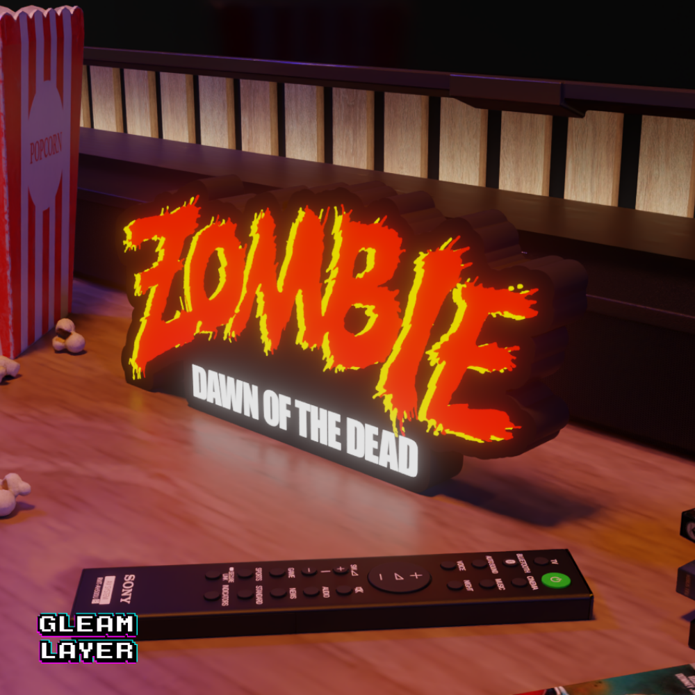Zombie Dawn Of the Dead Movie Led Light Sign
