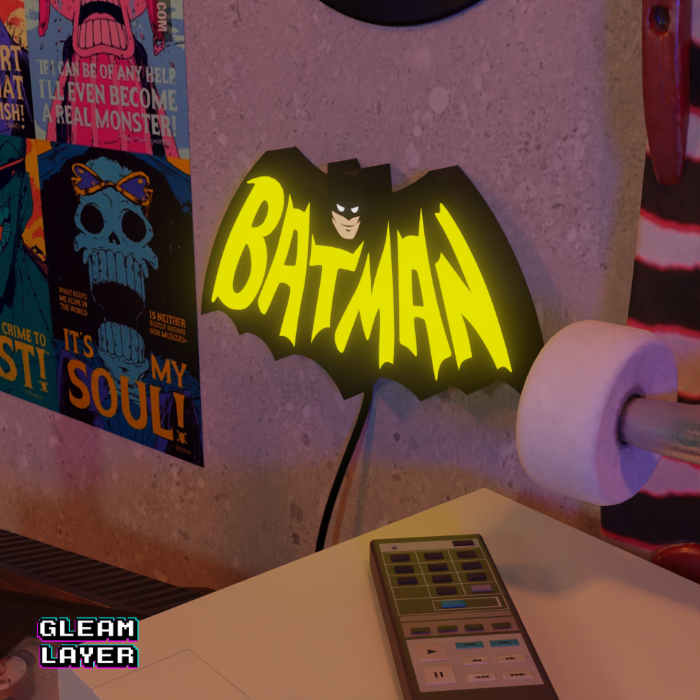 Batman Comics Led Wall Lightbox RGB Light Sign