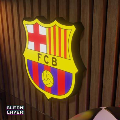 Barcelona FC Logo Led RGB Wall Display Light Sign
