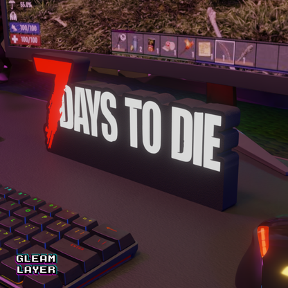 7 Days to Die Led Gaming Light Sign